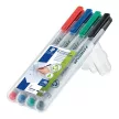 Alkoholmentes marker készlet, OHP, 0,6 mm, STAEDTLER "Lumocolor® 316 F", 4 különböző szín 4 db