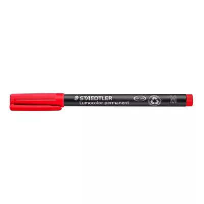 Alkoholos marker, OHP, 1 mm, STAEDTLER "Lumocolor® 317 M", piros 1 db