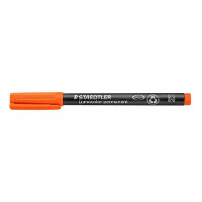 Alkoholos marker, OHP, 1 mm, STAEDTLER "Lumocolor® 317 M", narancssárga 1 db