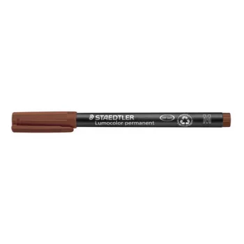   Alkoholos marker, OHP, 1 mm, STAEDTLER "Lumocolor® 317 M", barna 1 db