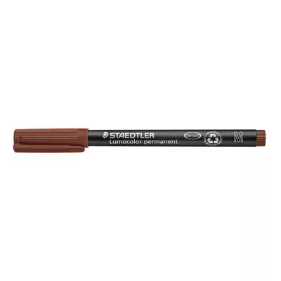 Alkoholos marker, OHP, 1 mm, STAEDTLER "Lumocolor® 317 M", barna 1 db