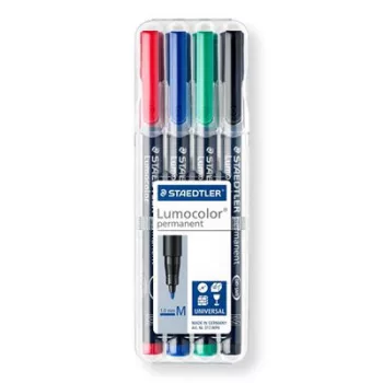   Alkoholos marker készlet, OHP, 1 mm, STAEDTLER "Lumocolor® 317 M", 4 különböző szín 4 db
