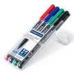 Alkoholos marker készlet, OHP, 1 mm, STAEDTLER "Lumocolor® 317 M", 4 különböző szín 4 db