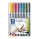 Alkoholos marker készlet, OHP, 1 mm, STAEDTLER "Lumocolor® 317 M", 8 különböző szín 8 db