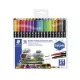 Alkoholos marker készlet, 0,5/3,0 mm, kétvégű, STAEDTLER "3187", 36 különböző szín 36 db