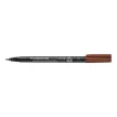 Alkoholos marker, OHP, 0,6 mm, STAEDTLER "Lumocolor® 318 F", barna 1 db