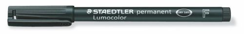 Alkoholos marker, OHP, 0,6 mm, STAEDTLER "Lumocolor® 318 F", fekete