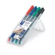 Alkoholos marker készlet, OHP, 0,6 mm, STAEDTLER "Lumocolor® 318 F", 4 különböző szín 4 db