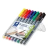 Alkoholos marker készlet, OHP, 0,6 mm, STAEDTLER "Lumocolor® 318 F", 8 különböző szín 8 db
