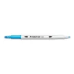 Textilfilc, kétvégű, STAEDTLER® "3190", 12 különböző szín 12 db