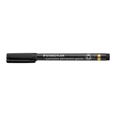Alkoholos marker, 0,6 mm, STAEDTLER "Lumocolor® special 319 F", fekete 1 db