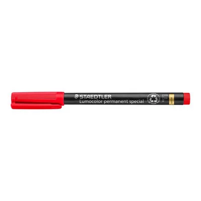 Alkoholos marker, 0,6 mm, STAEDTLER "Lumocolor® special 319 F", piros 1 db