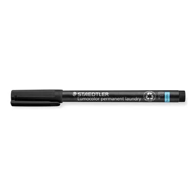Textil jelölő alkoholos marker, 0,6 mm, kúpos, STAEDTLER "Lumocolor® laundry 319 LM", fekete 1 db