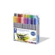 Filctoll készlet, 0,8/3,0 mm, kétvégű, STAEDTLER® "3200", 72 különböző szín 72 db