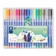 Filctoll készlet, 1 mm, STAEDTLER "Triplus 323", 20 különböző szín 20 db