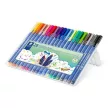 Filctoll készlet, 1 mm, STAEDTLER "Triplus 323", 20 különböző szín 20 db