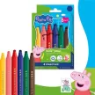 Filctoll készlet, 2,5 mm, kimosható, jumbo, STAEDTLER „Noris® junior 329”, Peppa malac, 6 szín 6 db