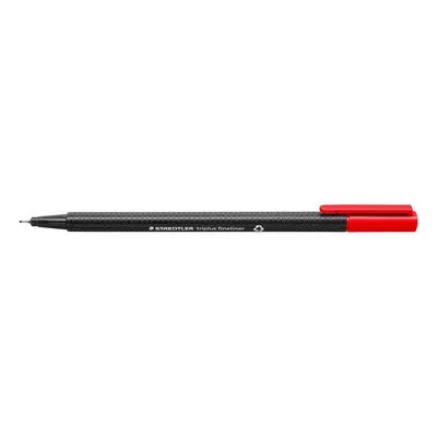 Tűfilc, 0,3 mm, STAEDTLER "Triplus 334", piros 1 db