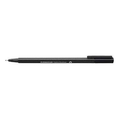 Tűfilc, 0,3 mm, STAEDTLER "Triplus 334", fekete 1 db