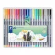 Tűfilc készlet, 0,3 mm, STAEDTLER "Triplus 334", 20 különböző szín 20 db