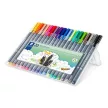 Tűfilc készlet, 0,3 mm, STAEDTLER "Triplus 334", 20 különböző szín 20 db