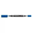 Alkoholos marker, 0,6/1,5 mm, kúpos, kétvégű, STAEDTLER "Lumocolor® duo 348", kék 1 db