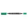 Alkoholos marker, 0,6/1,5 mm, kúpos, kétvégű, STAEDTLER "Lumocolor® duo 348", zöld 1 db