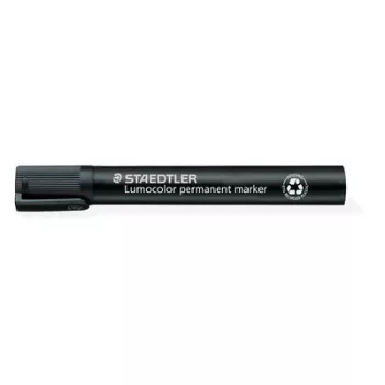   Alkoholos marker, 2-5 mm, vágott, STAEDTLER "Lumocolor® 350", fekete 1 db