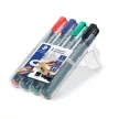 Alkoholos marker készlet, 2-5 mm, vágott, STAEDTLER "Lumocolor® 350", 4 különböző szín 4 db