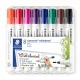 Táblamarker készlet, 2 mm, kúpos, STAEDTLER "Lumocolor® 351", 8 különböző szín