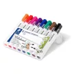 Táblamarker készlet, 2 mm, kúpos, STAEDTLER "Lumocolor® 351", 8 különböző szín