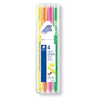   Szövegkiemelő készlet, 1-4 mm, STAEDTLER "Triplus 362", 4 különböző szín 4 db