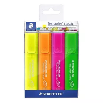   Szövegkiemelő készlet, 1-5 mm, STAEDTLER "Classic 364", 4 különböző szín 4 db