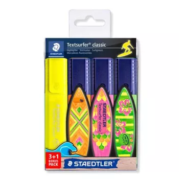   Szövegkiemelő készlet, 1-5 mm, STAEDTLER "Textsurfer® Classic 364", 3+1 szín 4 db