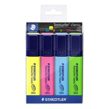   Szövegkiemelő készlet, 1-5 mm, STAEDTLER "Textsurfer Classic 364", 4 különböző szín 4 db