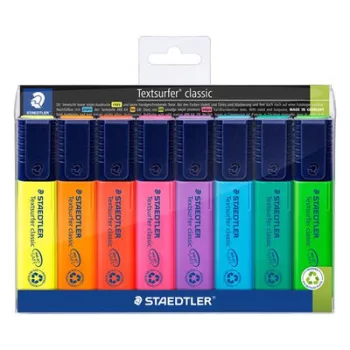   Szövegkiemelő készlet, 1-5 mm, STAEDTLER "Textsurfer Classic 364", 8 különböző szín 8 db