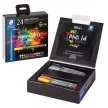 Ecsetirón készlet, STAEDTLER "Pigment brush 371", 24 különböző szín 24 db
