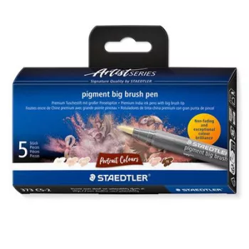   Ecsetirón készlet, STAEDTLER "Pigment big brush 373", 5 különböző portré színárnyalat 5 db