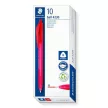Golyóstoll, 1 mm, nyomógombos, STAEDTLER "Ball 423 M", piros 1 db