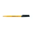 Golyóstoll, 0,3 mm, kupakos, STAEDTLER "Stick 430 F", fekete 1 db