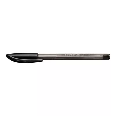 Golyóstoll, 0,3 mm, kupakos, STAEDTLER "Ball 432", fekete 1 db