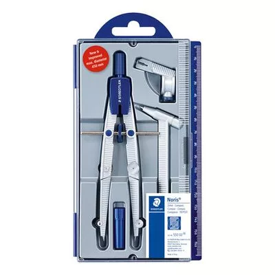 Körző készlet, precíziós, 4 darabos, STAEDTLER "Noris 550 02"