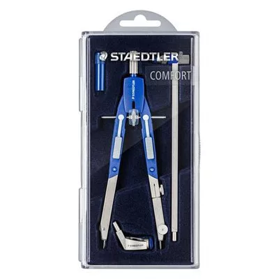 Körző készlet, precíziós, 4 darabos, STAEDTLER "Mars® comfort 552" 1 készlet
