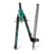 Körző készlet, precíziós, 3 darabos, STAEDTLER "Norix® 555", zöld 1 db