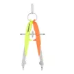 Körző készlet, precíziós, 2 darabos, STAEDTLER "Mars Comfort 556", neon sárga/narancs 1 készlet
