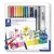 Ecsetirón készlet, kétvégű, STAEDTLER "Mixed Set 5", 8 különböző szín 12 db