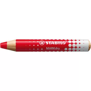   Táblaceruza fehértáblához, flipchartpapírhoz, kúpos, STABILO "MARKdry", piros