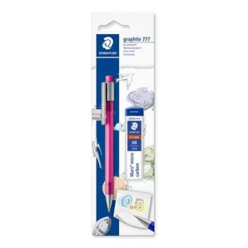   Nyomósirón és grafitbél, 0,5 mm, STAEDTLER "Graphite 777", vegyes színek (szín nem választható) 2 db
