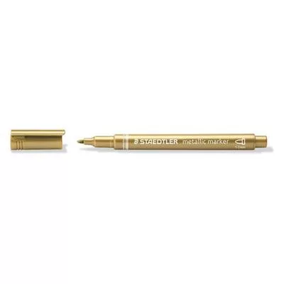 Dekormarker, 1-2 mm, kúpos, STAEDTLER "8323", arany 1 db