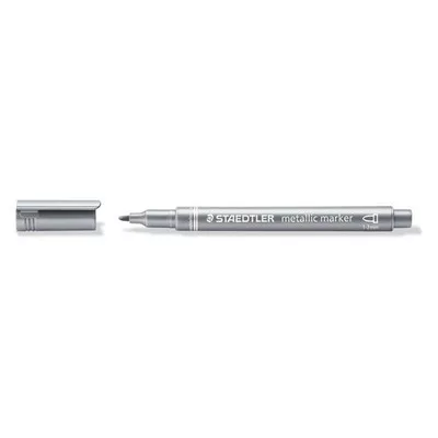 Dekormarker, 1-2 mm, kúpos, STAEDTLER "8323", ezüst 1 db